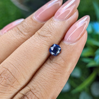 0.86 Ct. Blue Sapphire from Tanzania Life Style