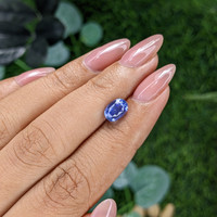 2.01 Ct. Blue Sapphire from Tanzania Life Style