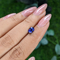 0.93 Ct. Blue Sapphire from Tanzania Life Style