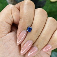 0.62 Ct. Blue Sapphire from Tanzania Life Style