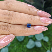 0.62 Ct. Blue Sapphire from Tanzania Life Style