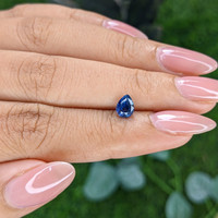 0.91 Ct. Blue Sapphire from Tanzania Life Style