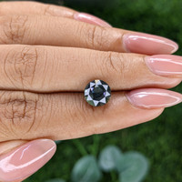 3.08 Ct. Bluish Green Sapphire from Tanzania Life Style