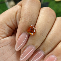 2.19 Ct. Orange Sapphire from Tanzania Life Style