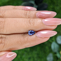 0.54 Ct. Blue Sapphire from Tanzania Life Style