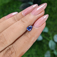 0.54 Ct. Blue Sapphire from Tanzania Life Style