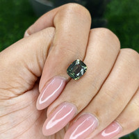 2.57 Ct. Green Sapphire from Tanzania Life Style