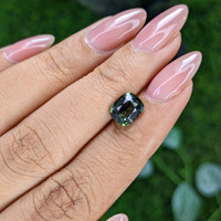 2.57 Ct. Green Sapphire from Tanzania Life Style