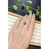 2.40 Ct. Bluish Green Sapphire from Montana Life Style
