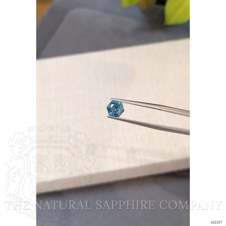 1.31 Ct. Bluish Green Sapphire from Montana