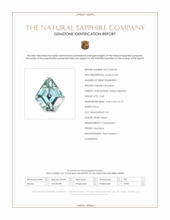 0.68 Ct. Bluish Green Sapphire from Montana Scan Report