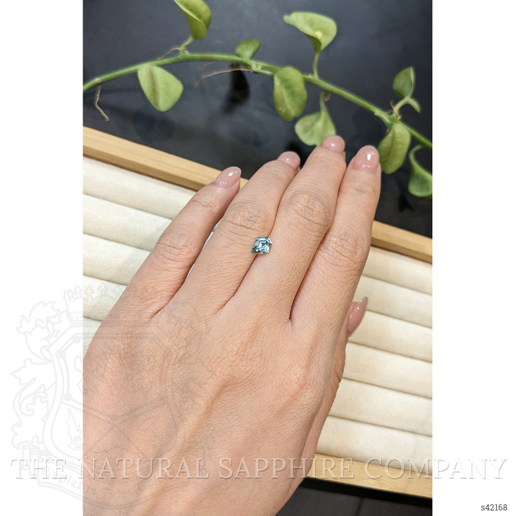 0.68 Ct. Bluish Green Sapphire from Montana