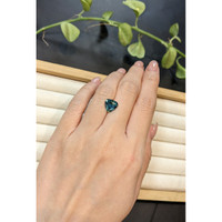 3.26 Ct. Bluish Green Sapphire from Montana Life Style