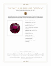 0.66 Ct. Pinkish Purple Sapphire from Mozambique Scan Report