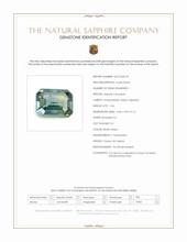 1.04 Ct. Bluish Green Sapphire from Ceylon (Sri Lanka) Scan Report