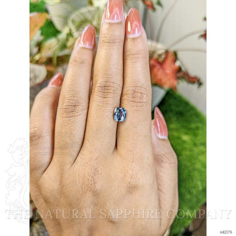 2.02 Ct. Greenish Blue Sapphire from Ceylon (Sri Lanka)