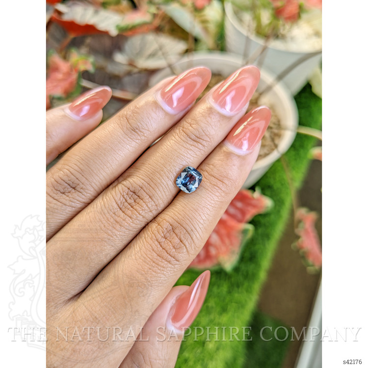 2.02 Ct. Greenish Blue Sapphire from Ceylon (Sri Lanka)