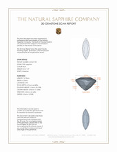 1.59 Ct. Blue Sapphire from Australia 3 D Scan Report