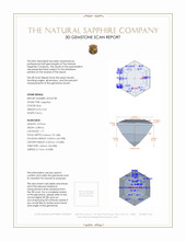 0.24 Ct. Blue Sapphire from Ceylon (Sri Lanka) 3 D Scan Report