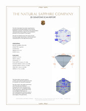 0.24 Ct. Blue Sapphire from Ceylon (Sri Lanka) 3 D Scan Report