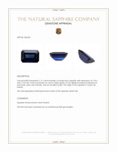 1.21 Ct. Blue Sapphire from Ceylon (Sri Lanka) Appraisal