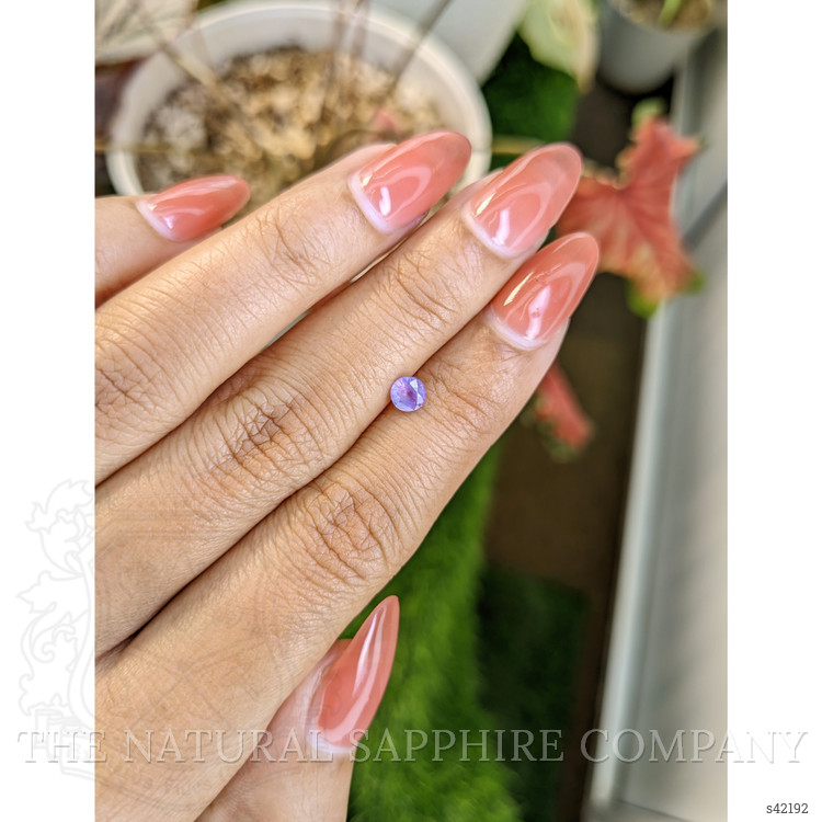 0.46 Ct. Pinkish Purple Sapphire from Ceylon (Sri Lanka)