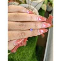 0.46 Ct. Pinkish Purple Sapphire from Ceylon (Sri Lanka) Life Style