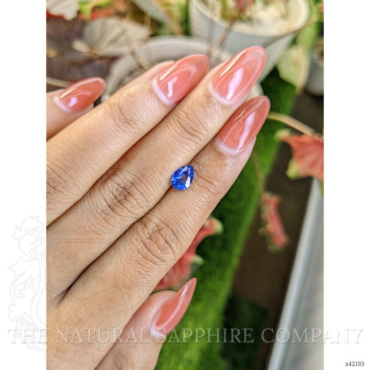 0.90 Ct. Blue Sapphire from Ceylon (Sri Lanka)