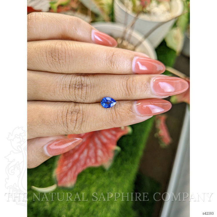 0.90 Ct. Blue Sapphire from Ceylon (Sri Lanka)