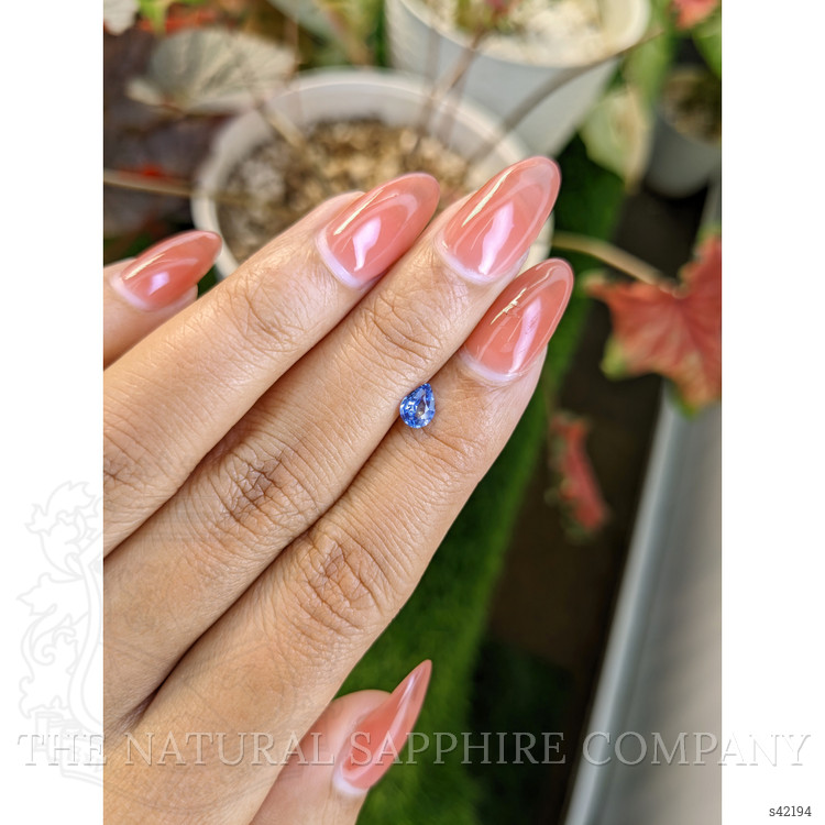 0.45 Ct. Blue Sapphire from Ceylon (Sri Lanka)