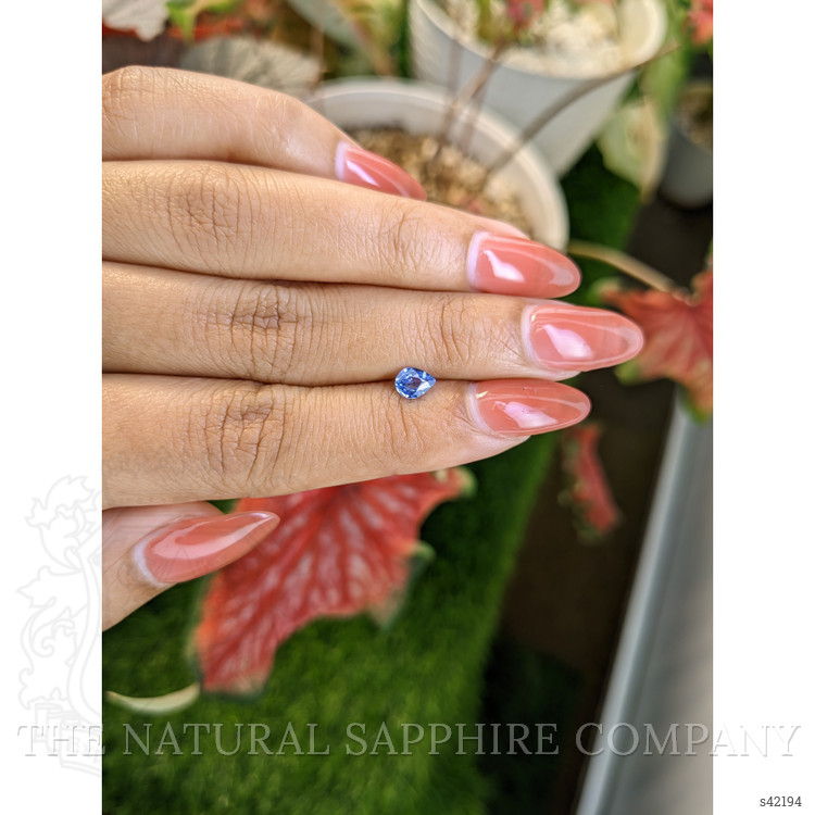 0.45 Ct. Blue Sapphire from Ceylon (Sri Lanka)