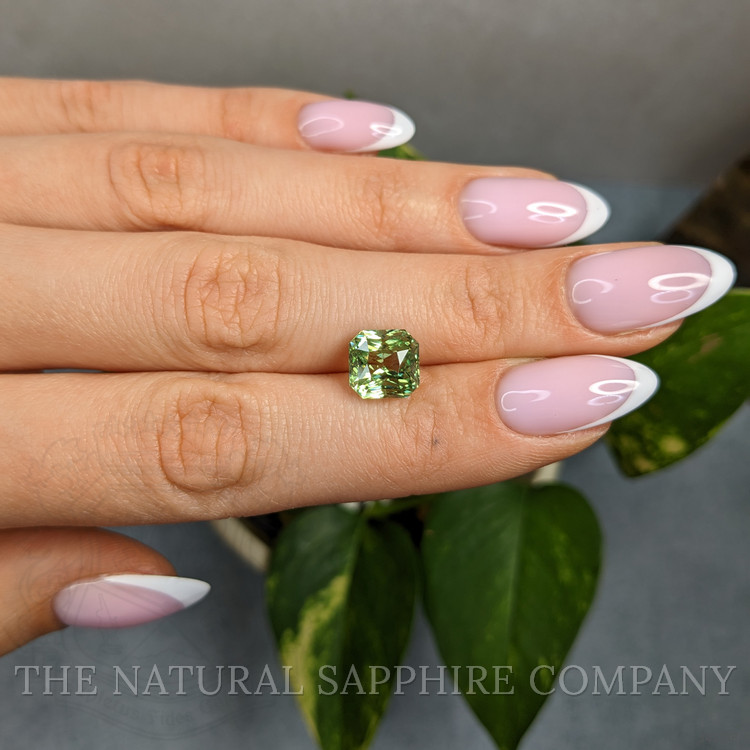 5.21 Ct. Yellowish Green Sapphire from Madagascar