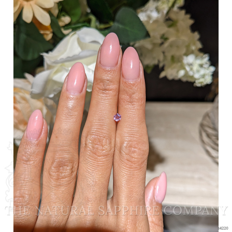 0.25 Ct. Pink Sapphire from Ceylon (Sri Lanka)