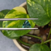 2.55 Ct. Bluish Green Sapphire from Tanzania Life Style