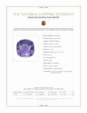 2.76 Ct. Purple Sapphire from Ceylon (Sri Lanka) Scan Report