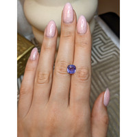 2.76 Ct. Purple Sapphire from Ceylon (Sri Lanka) Life Style
