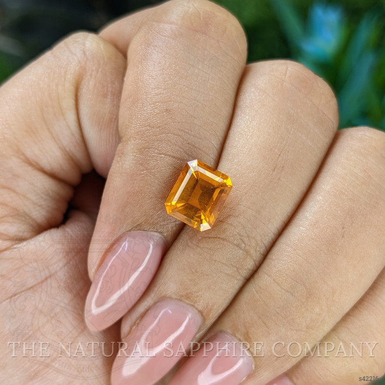 3.09 Ct. Orange Sapphire from Ceylon (Sri Lanka)