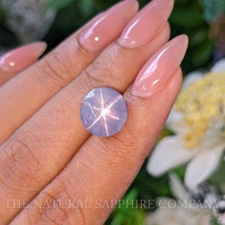 7.98 Ct. Bluish Purple Star Sapphire from Ceylon (Sri Lanka)
