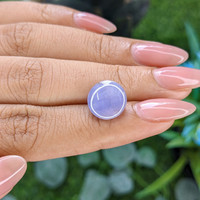 7.98 Ct. Bluish Purple Star Sapphire from Ceylon (Sri Lanka) Life Style