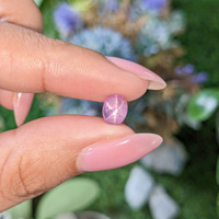1.83 Ct. Pink Star Sapphire from Ceylon (Sri Lanka) Life Style