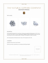 0.25 Ct. Sapphire from Ceylon (Sri Lanka) Appraisal