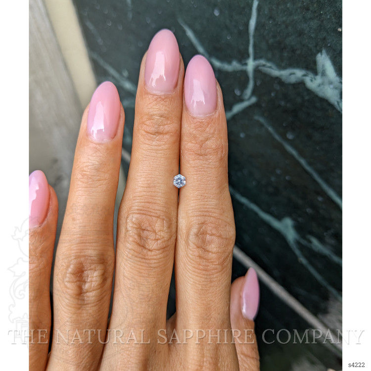 0.25 Ct. Grey Sapphire from Ceylon (Sri Lanka)