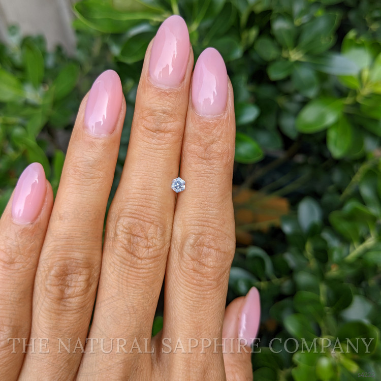 0.25 Ct. Grey Sapphire from Ceylon (Sri Lanka)
