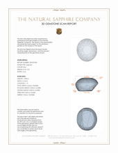 2.32 Ct. Blue Star Sapphire from Ceylon (Sri Lanka) 3 D Scan Report