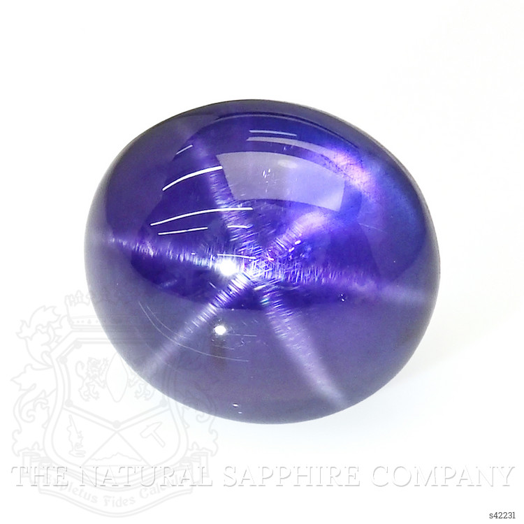 6.19 Ct. Purplish Blue Star Sapphire from Ceylon (Sri Lanka)