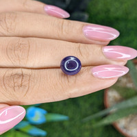 6.19 Ct. Purplish Blue Star Sapphire from Ceylon (Sri Lanka) Life Style