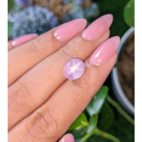 5.04 Ct. Purplish Pink Star Sapphire from Ceylon (Sri Lanka) Life Style