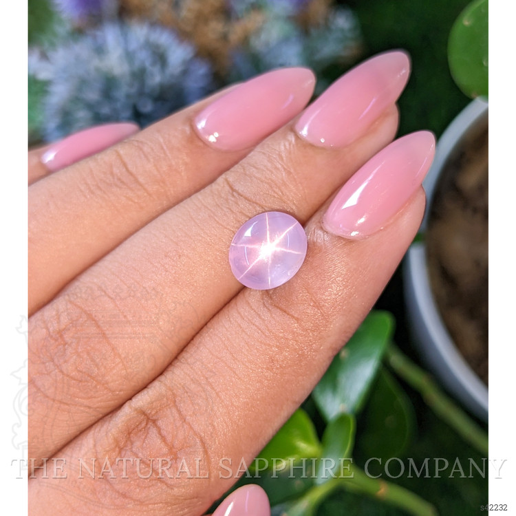 5.04 Ct. Purplish Pink Star Sapphire from Ceylon (Sri Lanka)