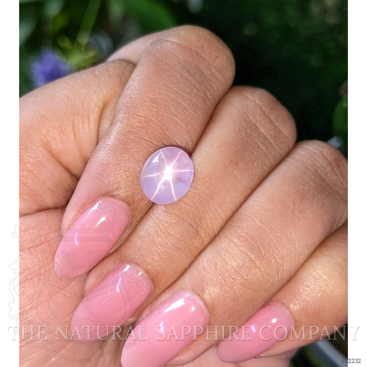 5.04 Ct. Purplish Pink Star Sapphire from Ceylon (Sri Lanka)