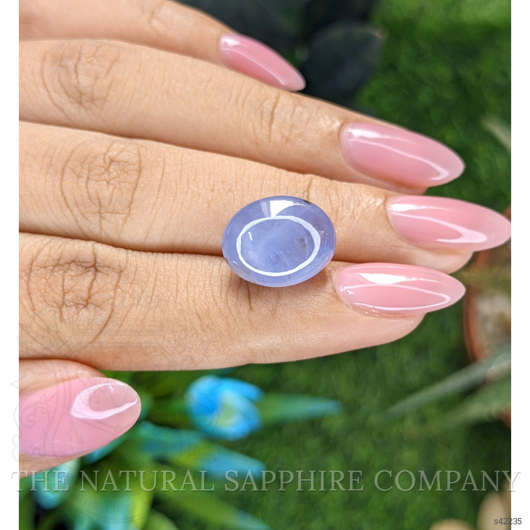 14.09 Ct. Purplish Blue Star Sapphire from Ceylon (Sri Lanka)